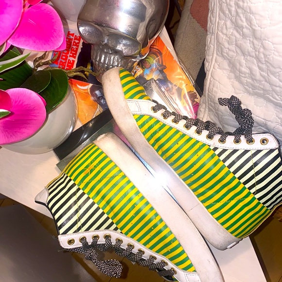 OPENING CEREMONY X ADIDAS ORIGINALS ROD LAVER VINTAGE HI - SPRING13 GREEN/WHITE - Picture 6 of 12